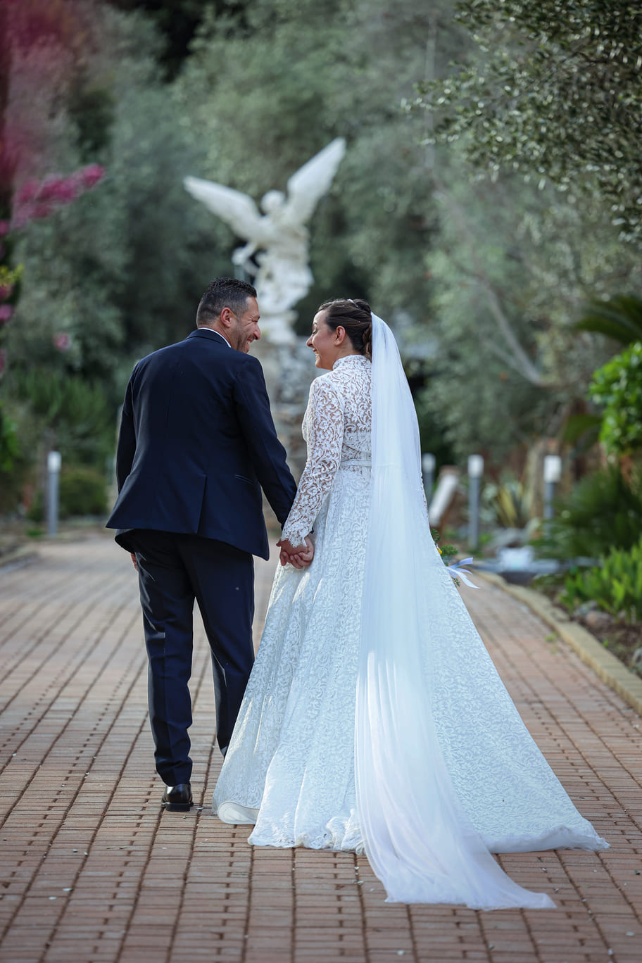 Santino e Carmela, sposi, ritratto di matrimonio