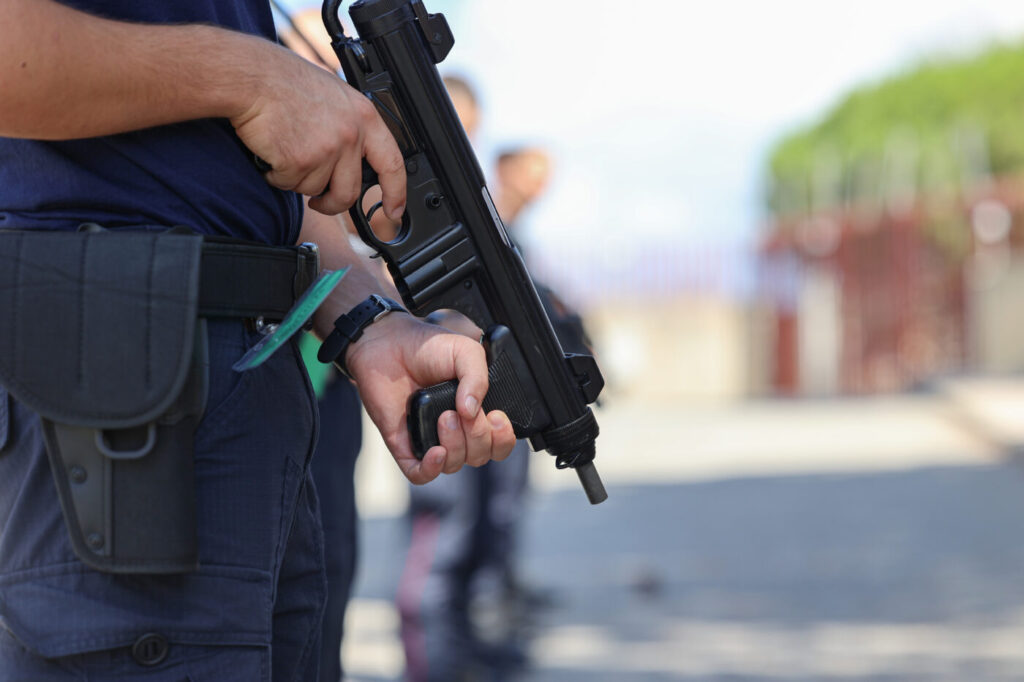 Allievi della Scuola Carabinieri durante le attività di addestramento