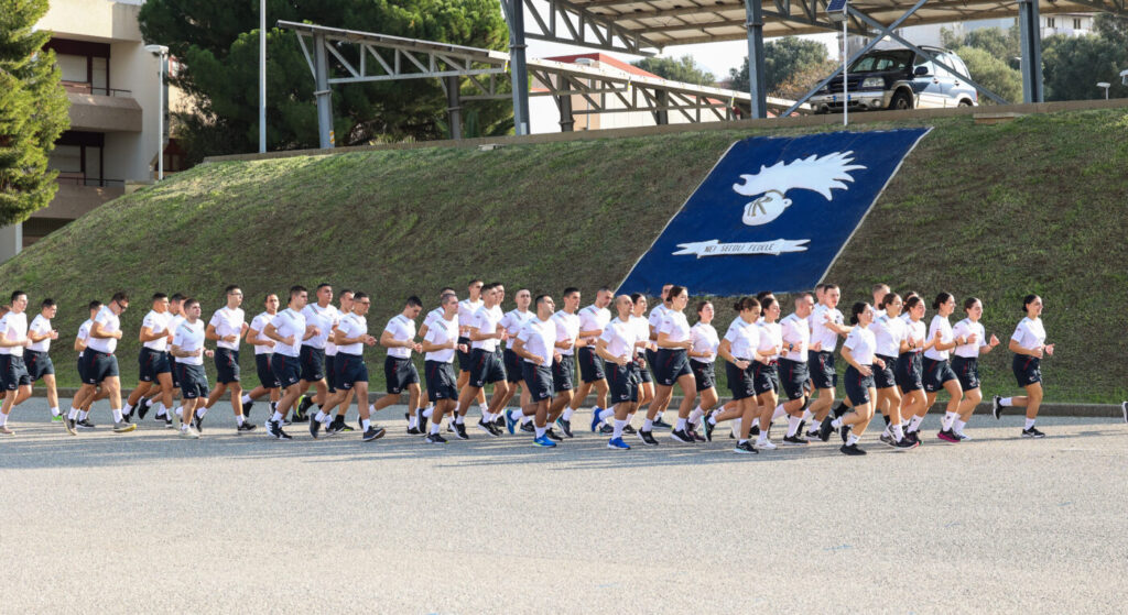 Allievi della Scuola Carabinieri durante l'addestramento formale