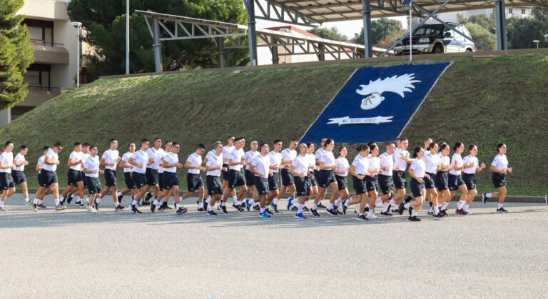 Allievi della Scuola Carabinieri durante l'addestramento formale